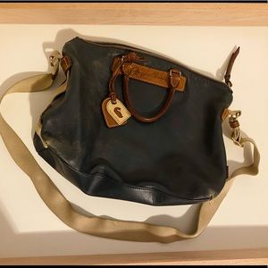 Navy Leather Dooney & Bourke Crossbody Bag